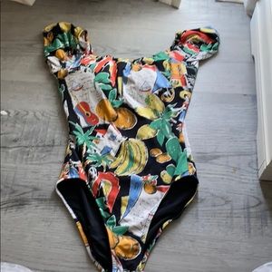 Jcrew full piece in a print